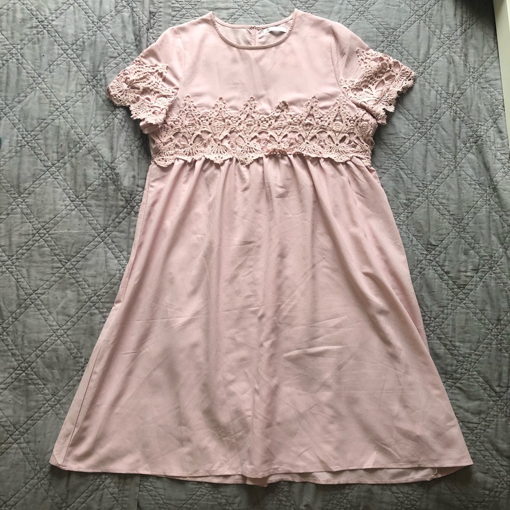 Pink Lace Dress- Women’s Large